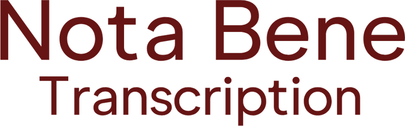 Nota Bene Transcription